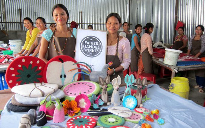 Shirbandi, Nepal: Filz Eierwärmer und Sitzkissen aus Fairem Handel – CONTIGO Fairtrade Shop Handelspartner