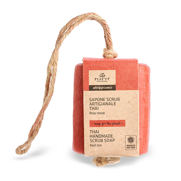 Hand- und Körper-Seife Kokosnussöl und roter Reis120g, handgeschöpft, Naturkosmetik