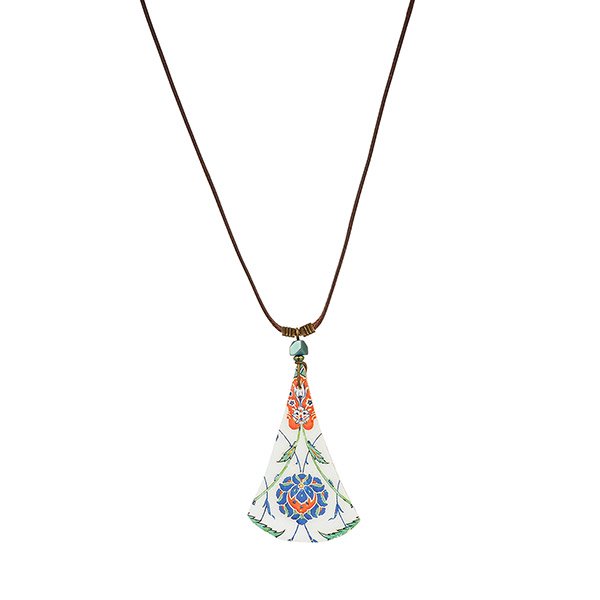 Halskette Triangular XL pastell, Fliese