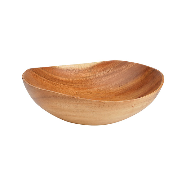 Schale FLARE LOW 25cm, Acaciaholz / CONTIGO Fairtrade Onlineshop