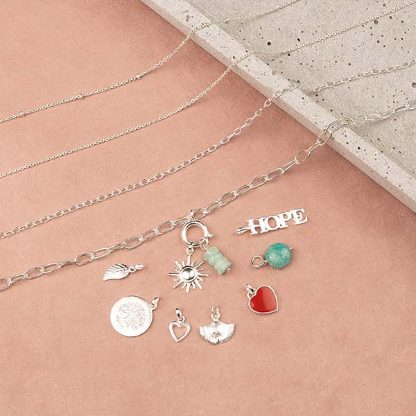Anhänger, 4 Amazonit Steinchen, Mix&Match, 22K vergoldet / CONTIGO Fairtrade Onlineshop