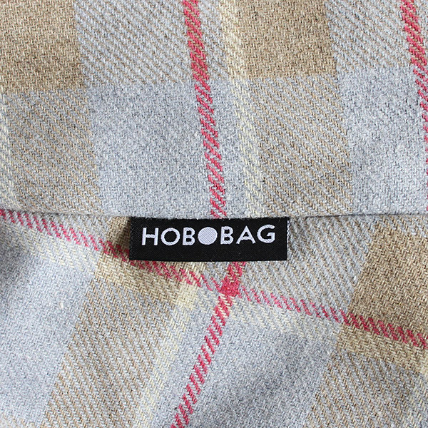 Tasche HOBOBAG WALES, blau-braun-grau Flanell, Wollmix / CONTIGO Fairtrade Onlineshop