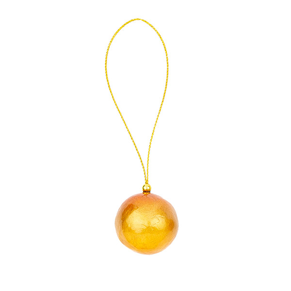 Deko Kugel 3cm gold, Capiz, Stückpreis / CONTIGO Fairtrade Onlineshop