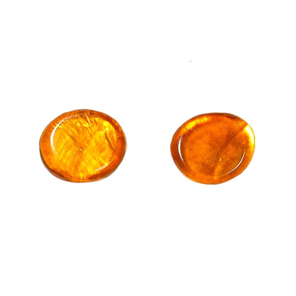 Ohrstecker mini orange, Capiz