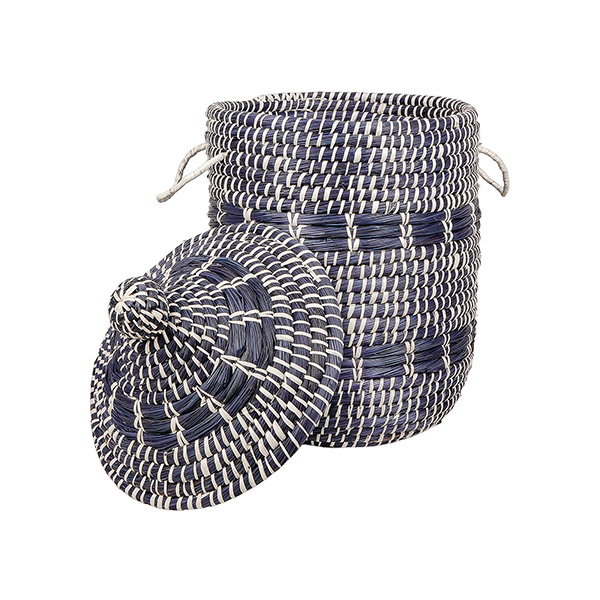 Wäschekorb 50cm SYLT plus Deckel, Kaisagras / CONTIGO Fairtrade Onlineshop