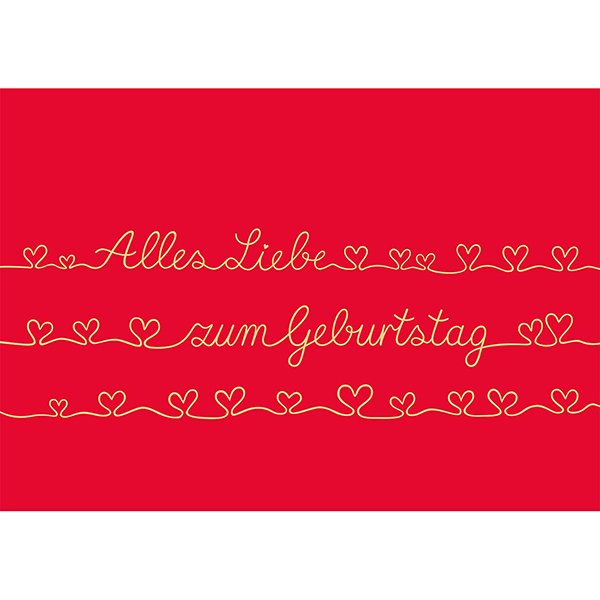 Grußkarte M Alles Liebe zum Geburtstag