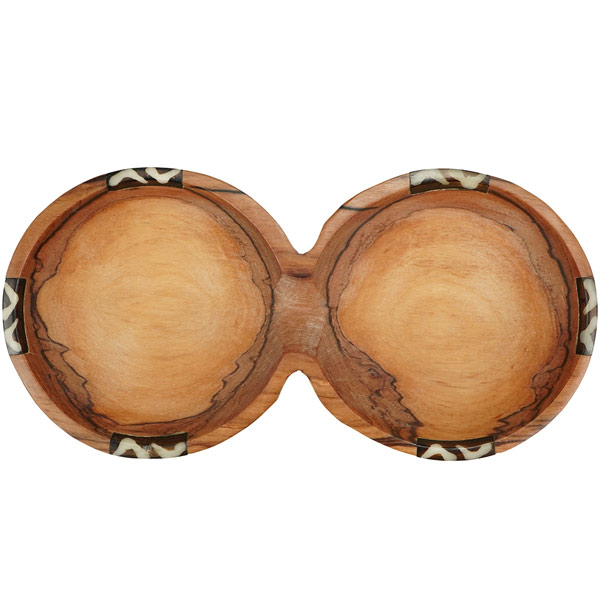 Schale 20cm TWINBOWL Bone, Olivenholz / CONTIGO Fairtrade Onlineshop