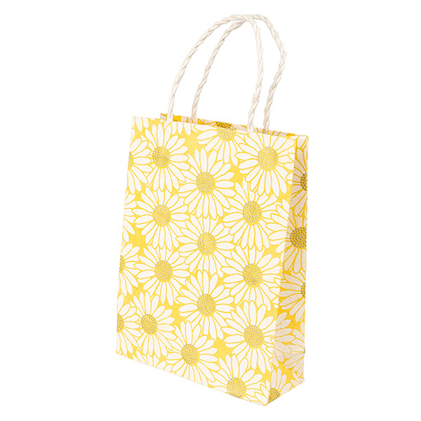 Geschenktüte S SONNENBLUME, gelb-natur-gold / CONTIGO Fairtrade Onlineshop