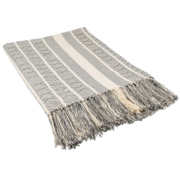 Decke TABOR 200x140cm, BW (recycelt) SONDERPREIS / CONTIGO Fairtrade Onlineshop
