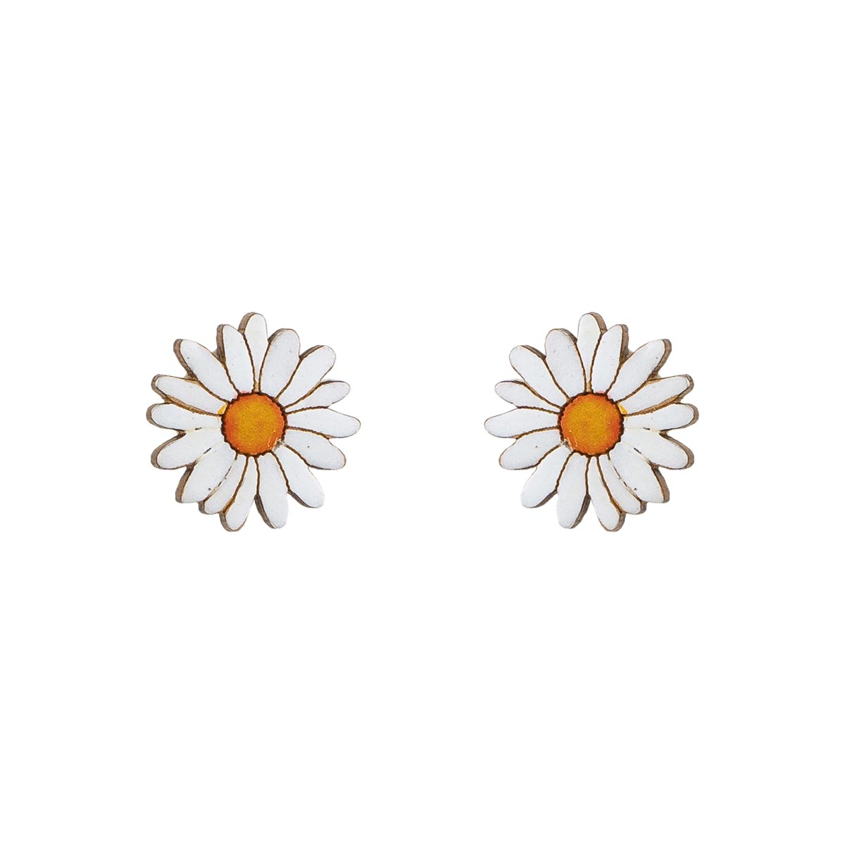 Ohrstecker GÄNSEBLÜMCHEN, Flaschenkürbis