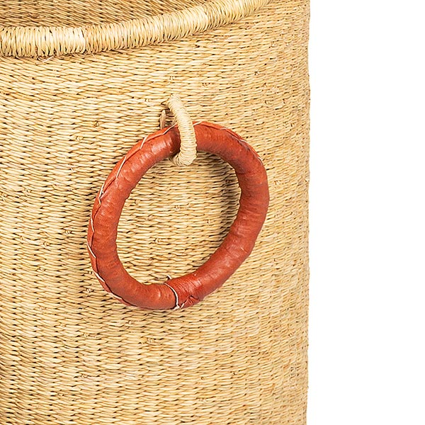 Bolga Wäschekorb 48cm NATURE, Steppengras / CONTIGO Fairtrade Onlineshop