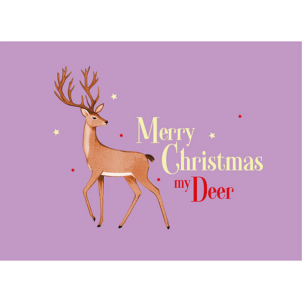 Postkarte My Deer / CONTIGO Fairtrade Onlineshop
