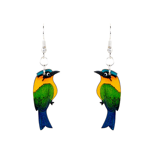 Ohrringe VOGEL, Flaschenkürbis / CONTIGO Fairtrade Onlineshop