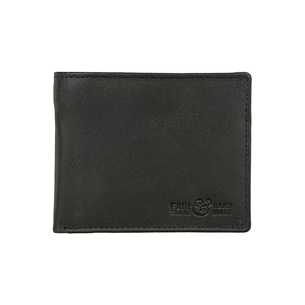 Börse Vintage-HAROLD 11x9cm schwarz, Rindsleder