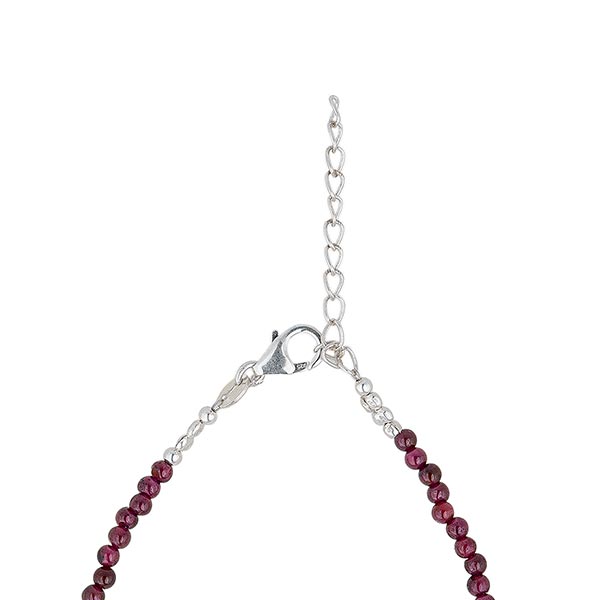 Halskette COLLIER Granat- und Silberperlchen / CONTIGO Fairtrade Onlineshop