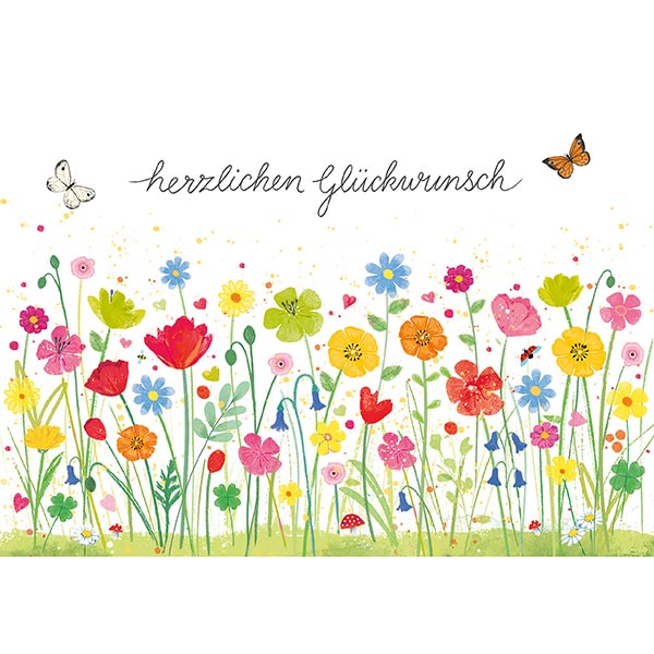 Grußkarte M Blumenwiese Grußkarte M Blumenwiese