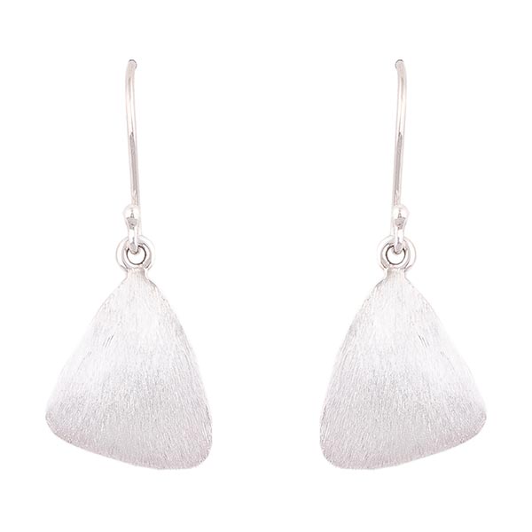 Ohrringe SILVER GOTAS gebürstet, Silber / CONTIGO Fairtrade Onlineshop