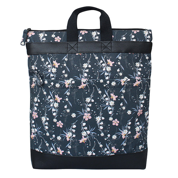 Rucksack Schultertasche 3in1 MILLEFLEUR, Baumwoll-Canvas / CONTIGO Fairtrade Onlineshop