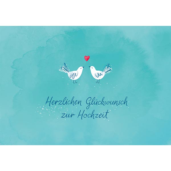 Grußkarte M Lovebirds Grußkarte M Lovebirds