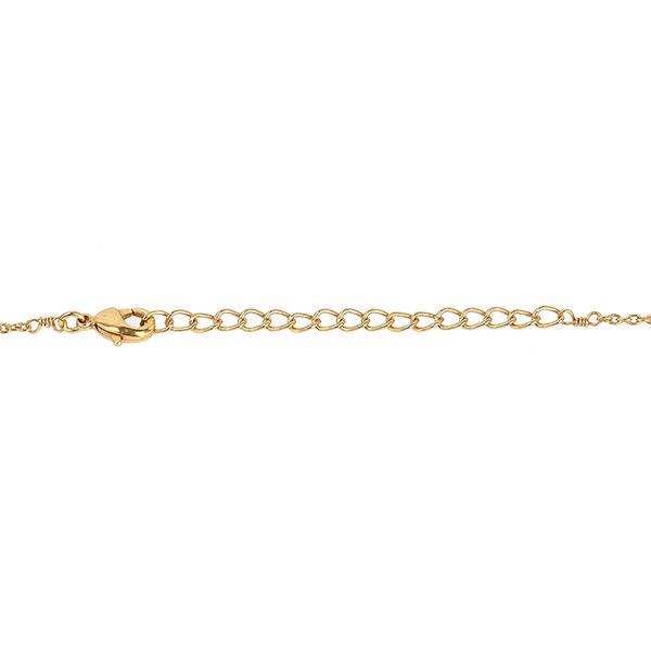 Halskette, ZIRKONIA, filigran, 22K vergoldet / CONTIGO Fairtrade Onlineshop