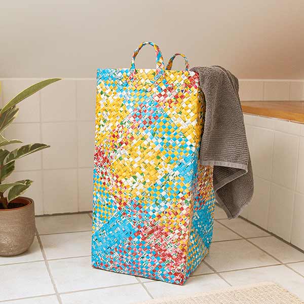 Saftpack UPCYCLING Wäschekorb Aufbewahrung / CONTIGO Fairtrade Onlineshop