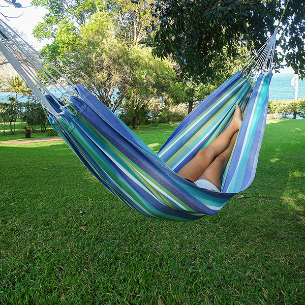 Einzel Hängematte SEASIDE 215x130cm, Baumwolle / CONTIGO Fairtrade Onlineshop