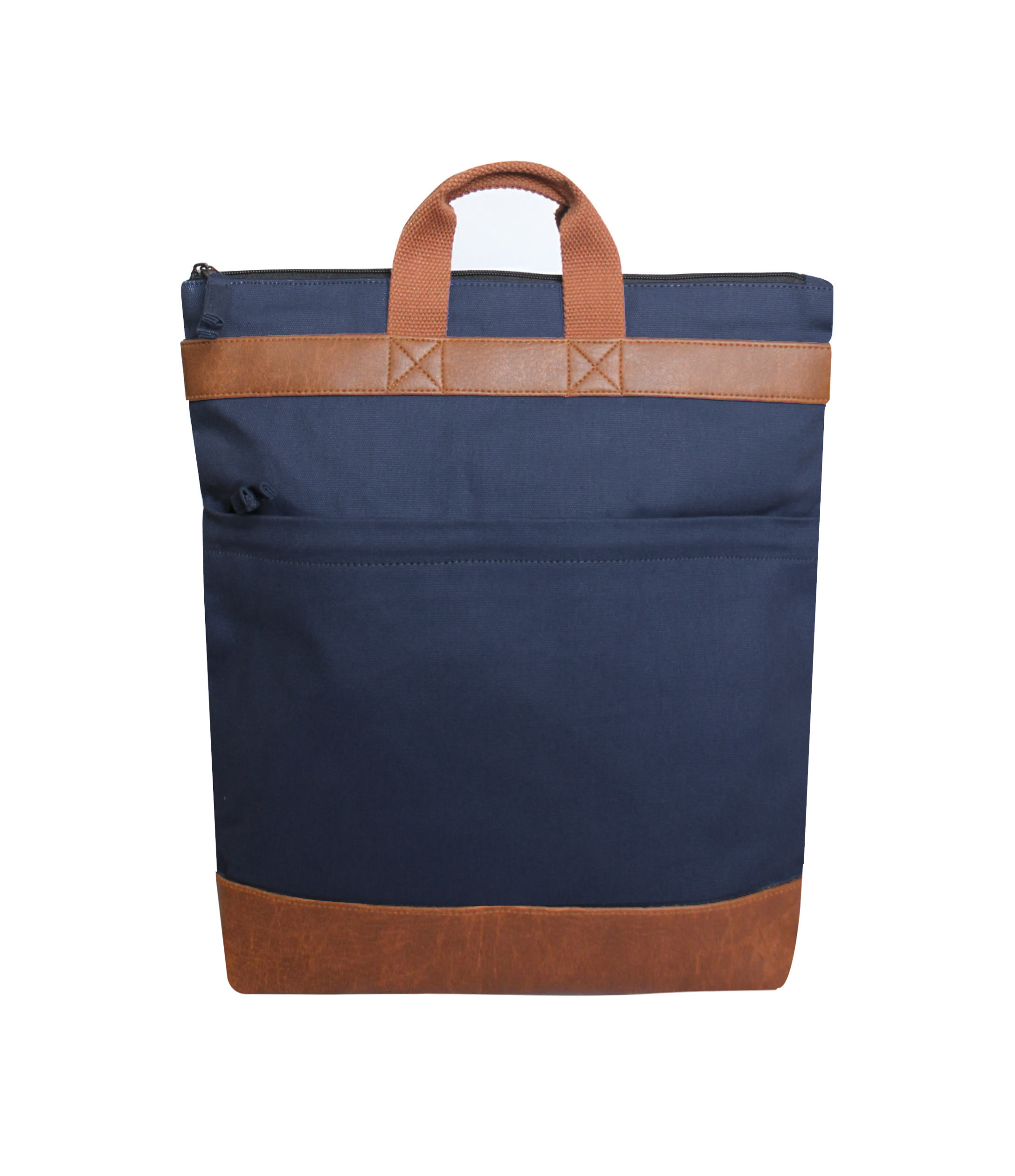 Rucksack Schultertasche 3in1, UNI, dunkelblau, Baumwoll-Canvas / CONTIGO Fairtrade Onlineshop