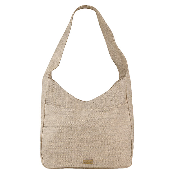 Schultertasche CARIE Hanf-Canvas, natur / CONTIGO Fairtrade Onlineshop