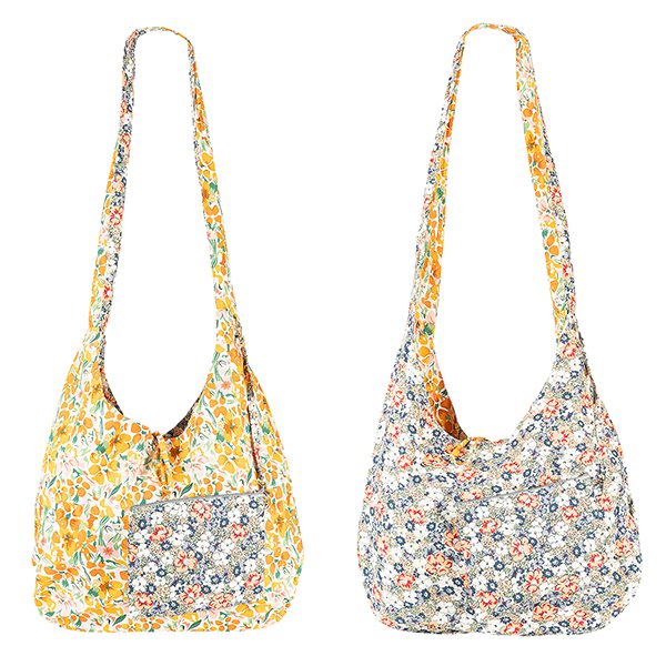 Wendetasche FLOWER MIX , bedruckte Baumwolle