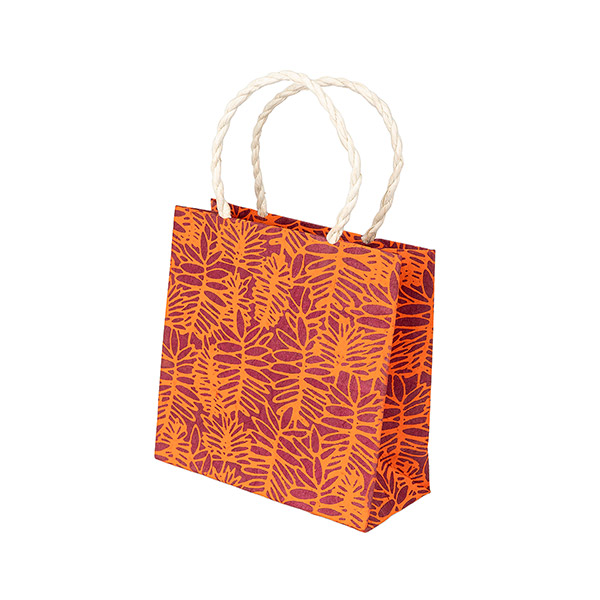 Geschenktüte XS FARN, purpur-orange / CONTIGO Fairtrade Onlineshop