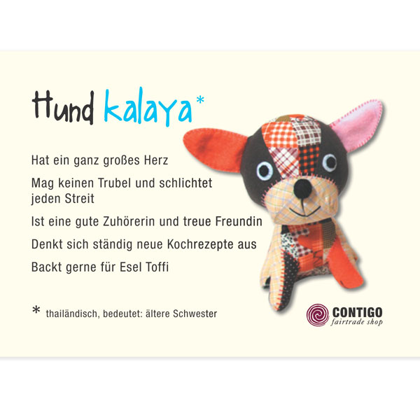 FUNimal Hund KALAYA mittel, Stofftier