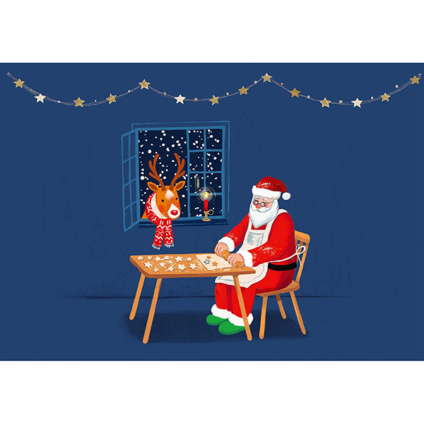 Grußkarte M Weihnachtsbäckerei