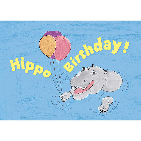 Grußkarte M " Little Artists" Happy Birthday / CONTIGO Fairtrade Onlineshop