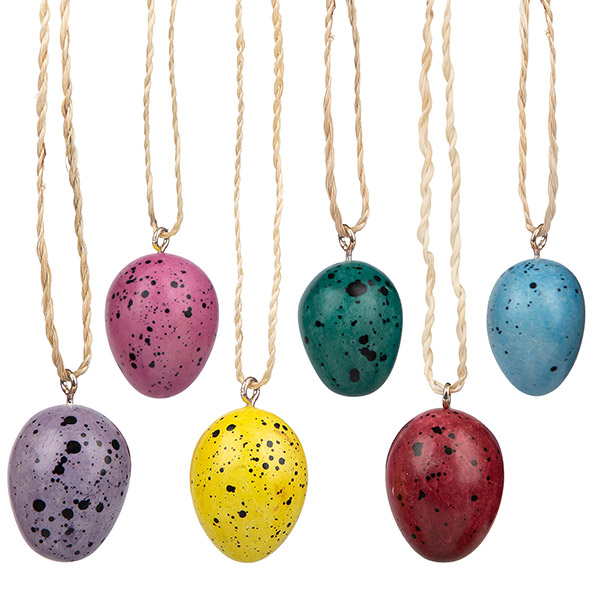 Anhänger Osterei KLECKS (Stückpreis), Speckstein / CONTIGO Fairtrade Onlineshop