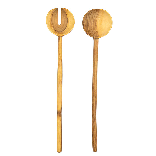 Salatbesteck 29cm Natural, Olivenholz / CONTIGO Fairtrade Onlineshop