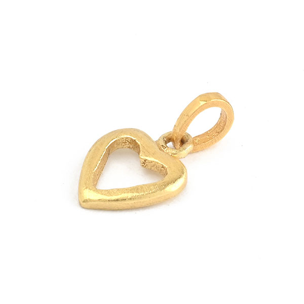 Anhänger, HEART, Mix&Match, 22K vergoldet / CONTIGO Fairtrade Onlineshop