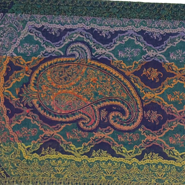 Schal PAISLEY multicolour, 165x35cm Wolle / CONTIGO Fairtrade Onlineshop
