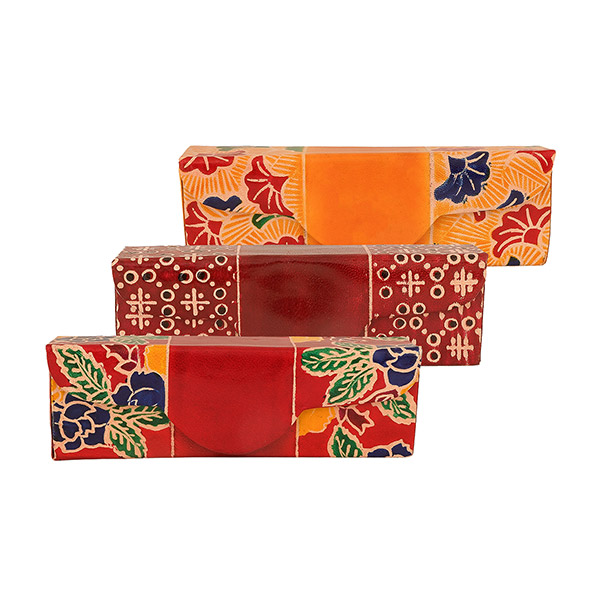 Brillenetui SUNDRA rechteckig (Stückpreis) Ziegenleder