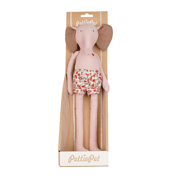 PettiePet Tierpuppe Elefant MARA, rosa / CONTIGO Fairtrade Onlineshop