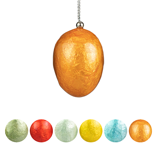 Anhänger OSTEREI rainbow, Capiz (Stückpreis)