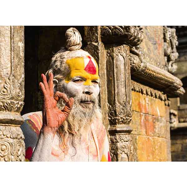 Postkarte M Porträt eines Sahu (Nepal) Postkarte M Porträt eines Sahu (Nepal)