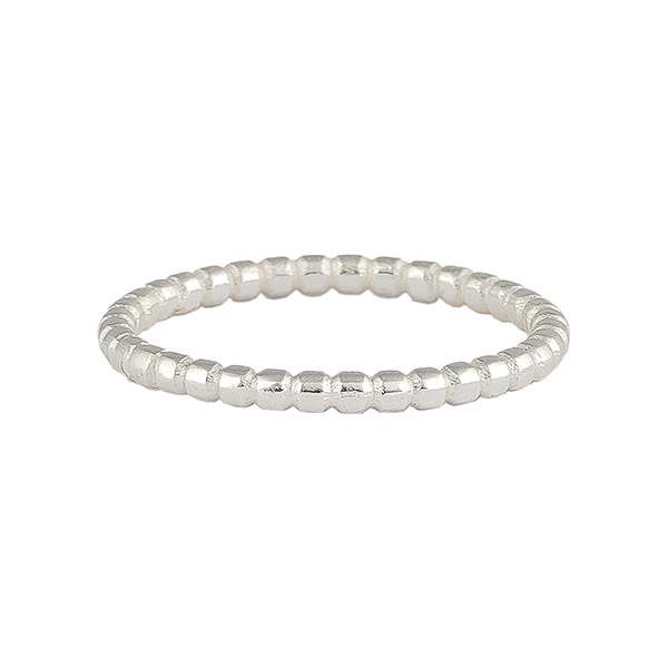 Ring GLOBULI, versilbert