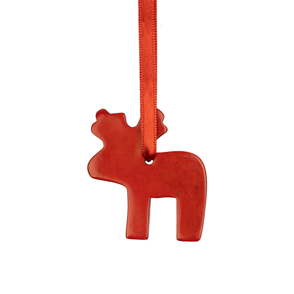 Anhänger CHRISTMAS rot, Speckstein / CONTIGO Fairtrade Onlineshop
