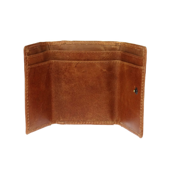 Börse SMALL 8x9,5cm Vintage braun, Rindsleder / CONTIGO Fairtrade Onlineshop