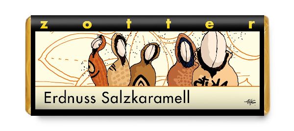 Zotter -  Erdnuss Salzkaramell 70g BIO / CONTIGO Fairtrade Onlineshop