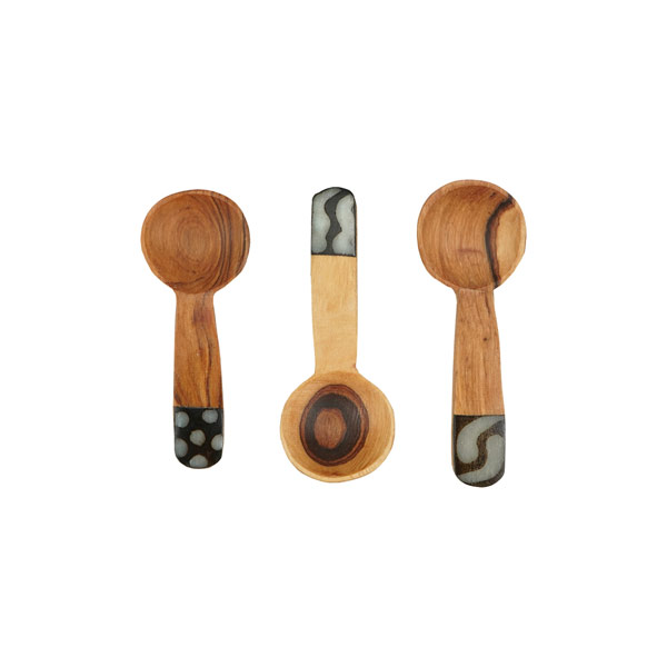 Dosierlöffel M BONE 7cm (Stückpreis), Olivenholz