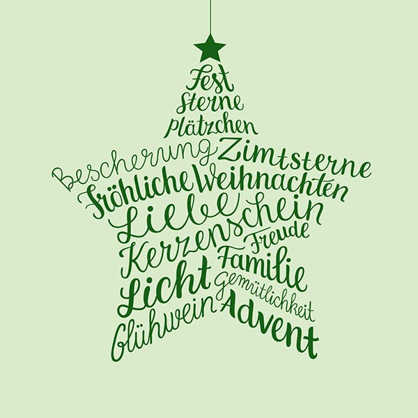 Grußkarte S Frohes Fest