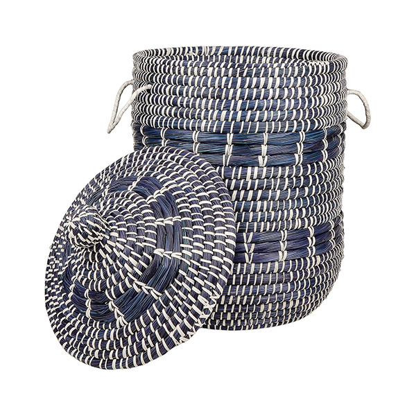 Wäschekorb 58cm SYLT plus Deckel, Kaisagras / CONTIGO Fairtrade Onlineshop