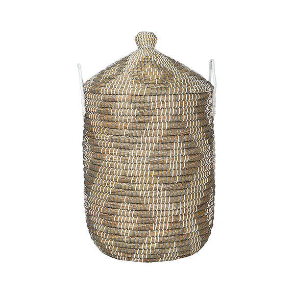 Wäschekorb 50cm DIAMOND  plus Deckel, Kaisagras / CONTIGO Fairtrade Onlineshop