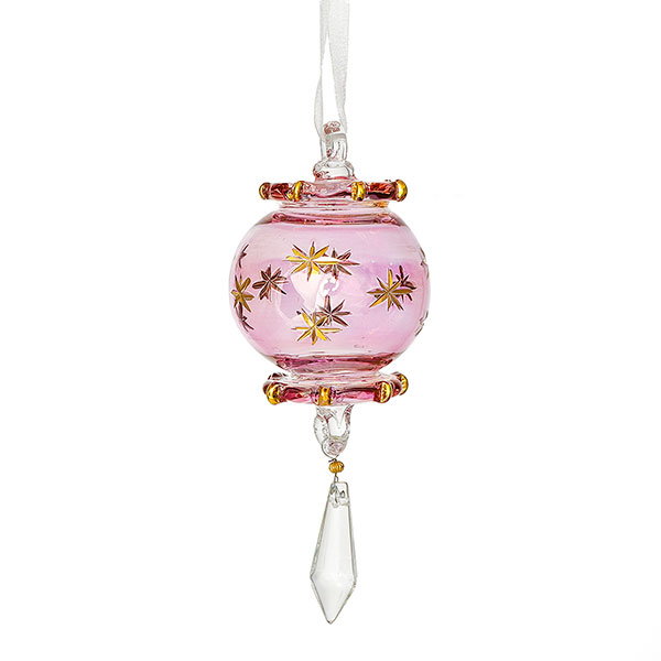 Glaskugel MAREA 5cm, rosé-gold